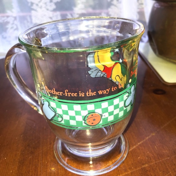 Vintage 90s Disney Winnie the Pooh glass cup- bother free is the way to be. - Picture 11 of 11